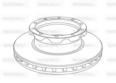 Гальмівний диск Woking WOKING NSA1050.20