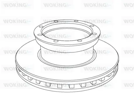 Гальмівний диск Woking WOKING NSA1054.20