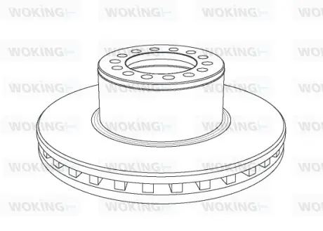 Гальмівний диск Woking WOKING NSA1055.20