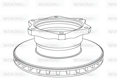 Гальмівний диск Woking WOKING NSA1058.20