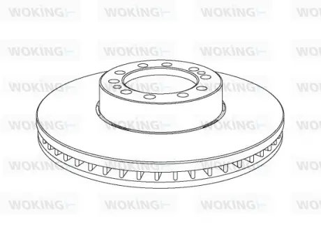 Гальмівний диск Woking WOKING NSA1075.20