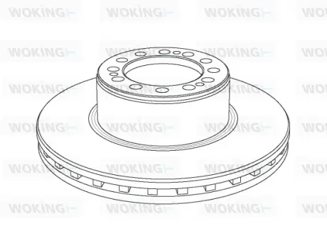 Гальмівний диск Woking WOKING NSA1079.20