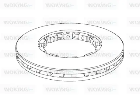 Гальмівний диск Woking WOKING NSA1143.20