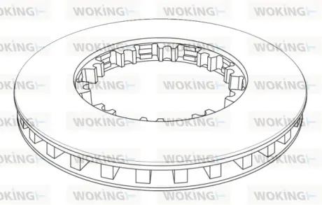 Гальмівний диск Woking WOKING NSA1143.21