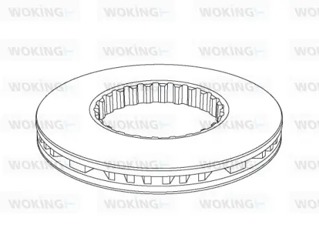 Гальмівний диск Woking WOKING NSA1146.20
