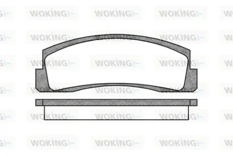Гальмівна колодка дискова Woking WOKING P0033.00