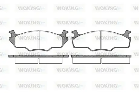 Колодки дискового тормоза WOKING P021310