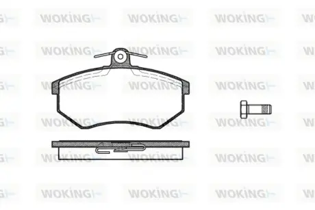Гальмівні колодки пер. PASSAT B3/B4 /Golf IV 1.8 86-92 (TRW) WOKING P034310
