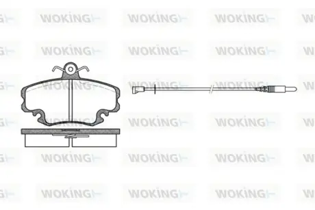 Гальмівна колодка дискова Woking  WOKING P0413.32