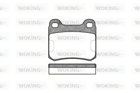 Гальмівна колодка дискова Woking WOKING P0573.00