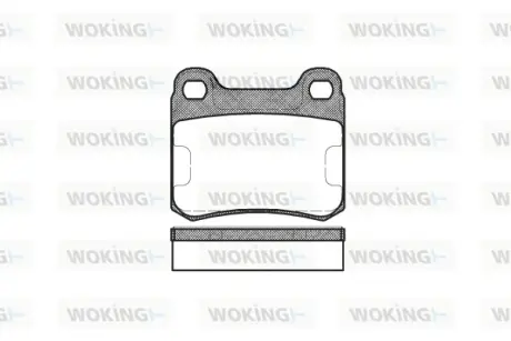 Гальмівна колодка дискова Woking WOKING P0573.10