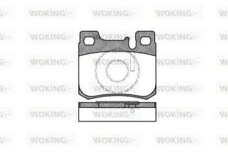 Гальмівна колодка дискова Woking WOKING P0573.20
