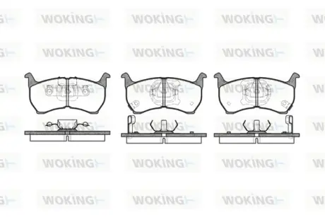 Гальмівна колодка дискова Woking WOKING P0643.02