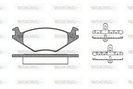 Гальмівна колодка дискова Woking WOKING P0713.20