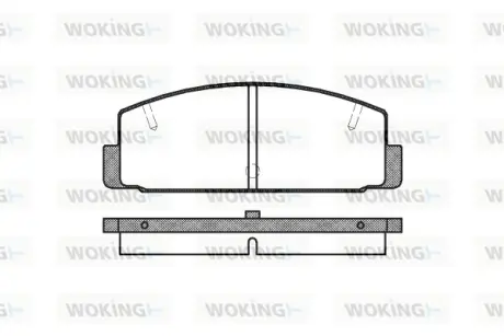 Колодки гальмівні WOKING P079310
