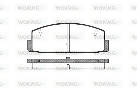 Колодки гальмівні диск. задн. (вир-во Remsa) Mazda 6 I II (P0793.20) WOKING P079320
