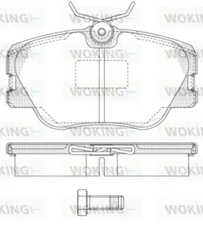 Колодки гальмівні WOKING P089300