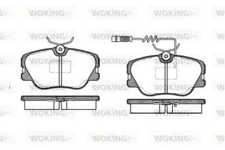 Гальмівна колодка дискова Woking WOKING P0893.02