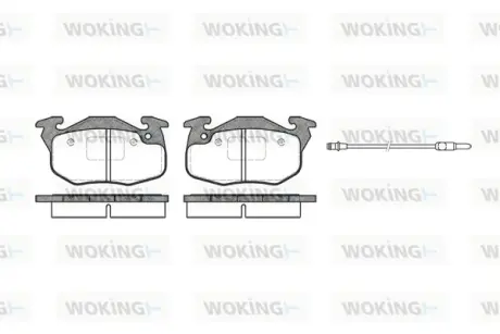 Колодки гальмівні WOKING P092396