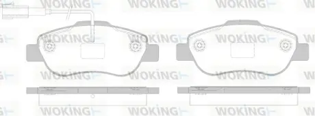 Колодки гальмівні WOKING P10003.02