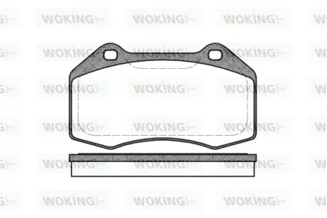 Колодки гальмівні WOKING P1013300