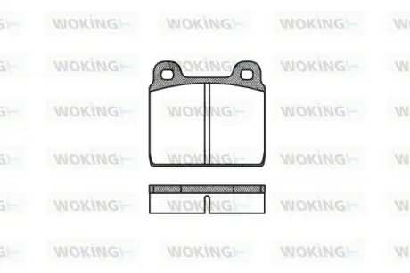 Гальмівна колодка дискова Woking WOKING P1023.20