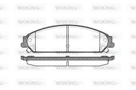 Колодки гальмівні WOKING P1028308