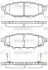 Колодки гальмівні диск. задн. (вир-во Remsa) Subaru Forester (sh) 2.0 08-,Subaru Forester (sh) 2.5 08- (P10363.12) WOKING P1036312 (фото 1)
