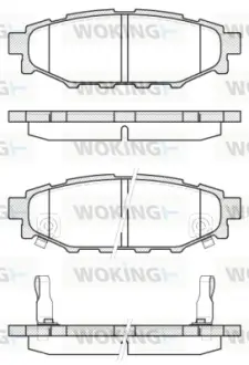 Колодки гальмівні диск. задн. (вир-во Remsa) Subaru Forester (sh) 2.0 08-,Subaru Forester (sh) 2.5 08- (P10363.12) WOKING P1036312