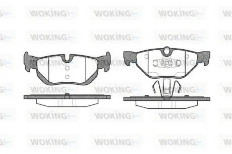 Гальмівна колодка дискова Woking  WOKING P10453.00