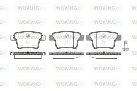 Колодки гальмівні диск. задн. (вир-во Remsa) Ford Mondeo III (P10493.10) WOKING P1049310