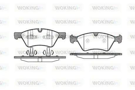 Гальмівна колодка дискова Woking  WOKING P10793.00