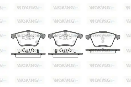Колодки гальмівні WOKING P1082302