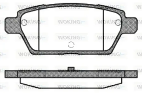 Колодки гальмівні диск. задн. (вир-во Remsa) Mazda 6 I (P10953.10) WOKING P1095310