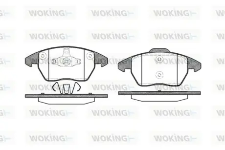 Колодки дискового тормоза WOKING P1130310