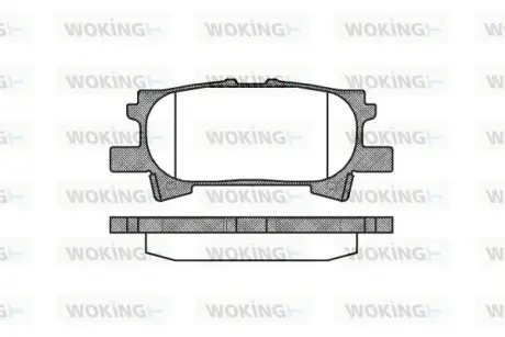 Колодки гальмівні диск. задн. (вир-во Remsa) Lexus RX 300-330-350 03>08 Sumitomo ver. (P11403.00) WOKING P1140300