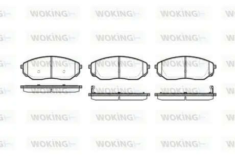 Колодки гальмівні WOKING P1141302