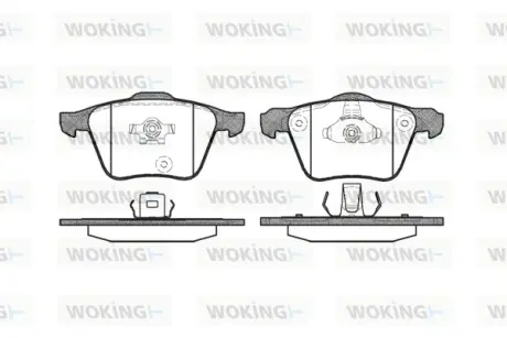 Колодки гальмівні WOKING P1143300