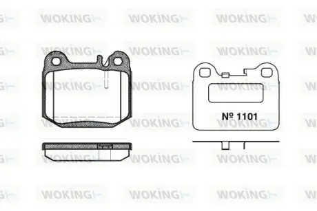 Гальмівна колодка дискова Woking WOKING P1143.40