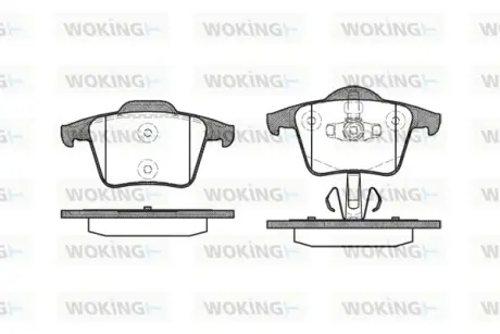 Колодки гальмівні диск. задн. (вир-во Remsa) Volvo XC90 (02-15) (P11443.00) WOKING P1144300