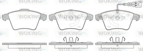 Колодки гальмівні диск. перед. (вир-во Remsa) VW T5-T6 (P11453.11) WOKING P1145311