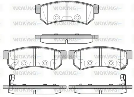 Колодки гальмівні WOKING P1148312