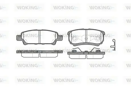 Гальмівна колодка дискова Woking WOKING P11513.02