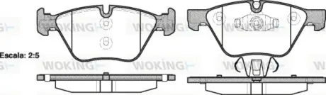 Колодки гальмівні WOKING P1152310