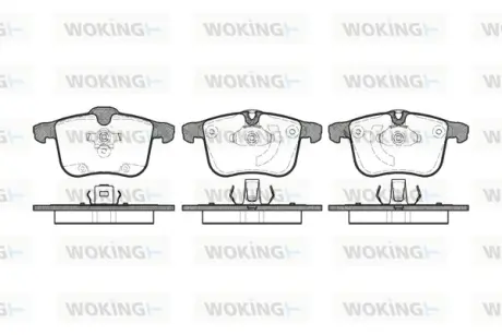 Гальмівна колодка дискова Woking WOKING P11533.00