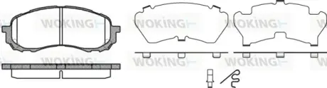 Колодки дискового тормоза WOKING P1181311