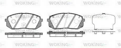 Колодки гальмівні WOKING P1202322