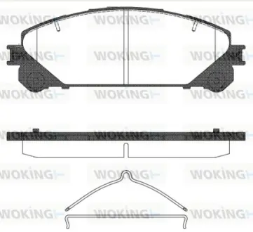 Колодки гальмівні WOKING P1212300