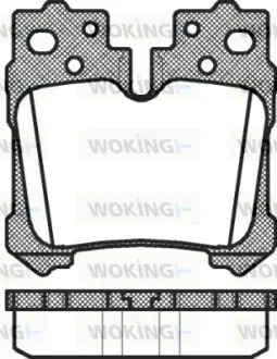 Колодки гальмівні WOKING P1221300