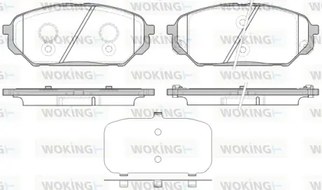 Колодки гальмівні WOKING P1222312